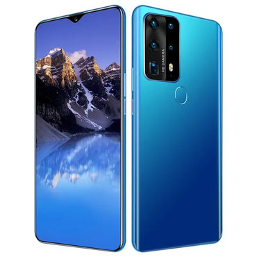 P40Plus Smart Phones, with 12GB+512GB Ultra-Thin Smartphone with Face/Fingerprint Lock Dual SIM Cards Phone MASK