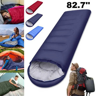4 Season Camping Envelope Sleeping Bag Waterproof Ultralight Outdoor Hiking