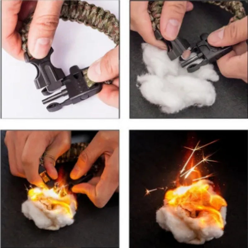 Outdoor Multi Tools Survival Emergency Bracelet with Tool Camping Survival Multi - Functional Hand Rope Umbrella Rope