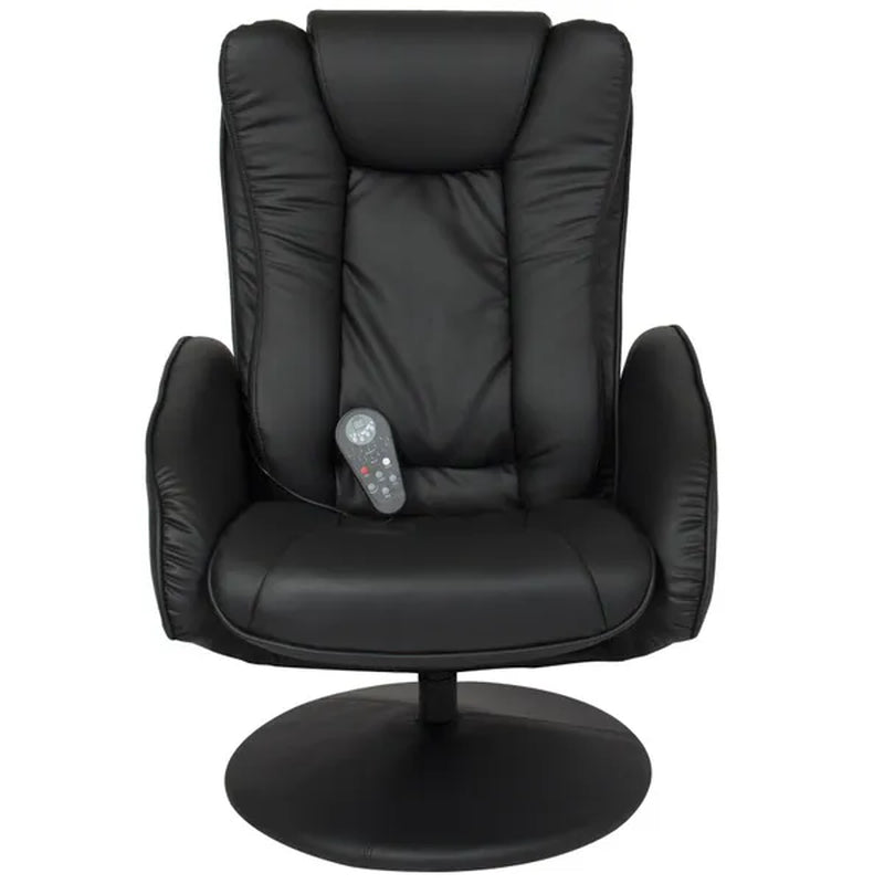 Faux Leather Electric Massage Recliner Chair W/ Ottoman