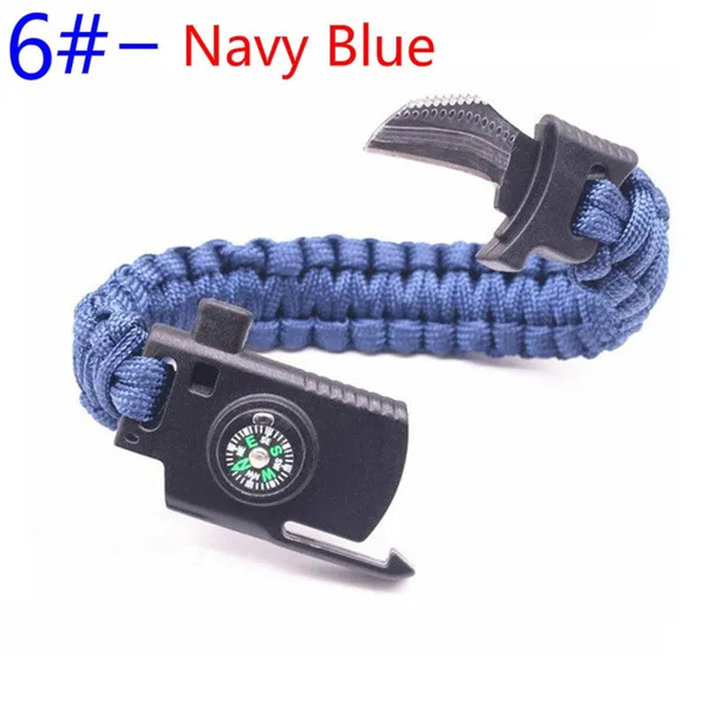 Outdoor Multi Tools Survival Emergency Bracelet with Tool Camping Survival Multi - Functional Hand Rope Umbrella Rope