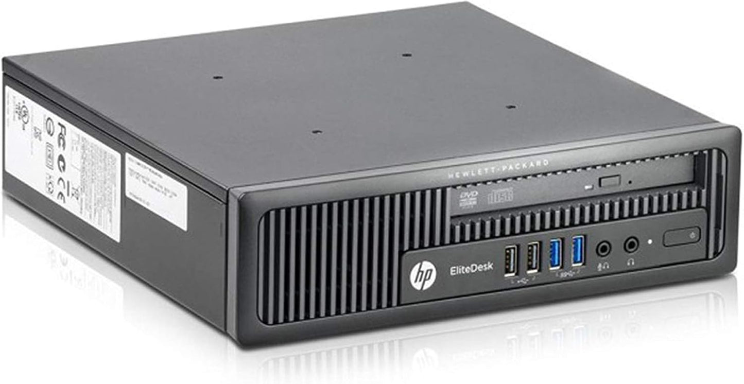 HP Elitedesk 800 G1 USFF Desktop PC - Intel Core I5-4570S 2.9Ghz 8GB 500GB HDD DVDRW Windows 10 Professional (Renewed)