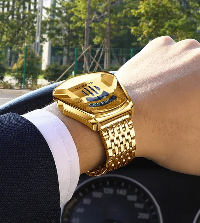 Top Brand Luxury Military Fashion Sport Watch New Design Men Gold Wrist Quartz Watches Man Clock Casual Chronograph Wristwatch