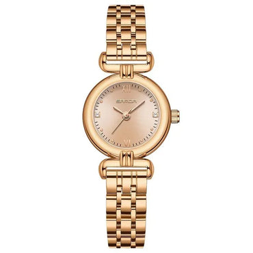 SANDA Brand 1126 Fashion Elegant Watch for Women Week Date Display Unique Sun Patternl Dial Steel Strap Design Ladies Quartz Watch