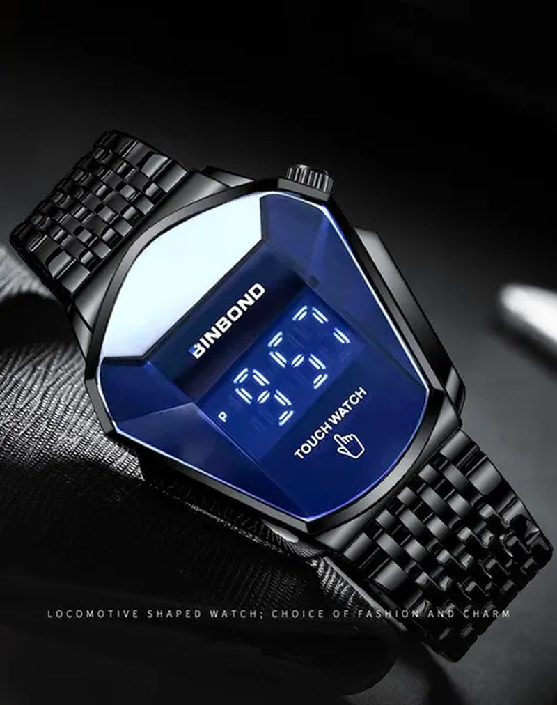 2022 Fashion Touch Screen LED Sport Brand Watch New Design 3D Glass Men Gold Wrist Digital Watches Man Clock Casual Wristwatch
