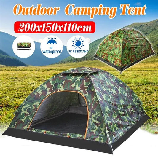 Fishing / Camping 2 Man Waterproof Two Person Dome Tent Camo - Camouflage