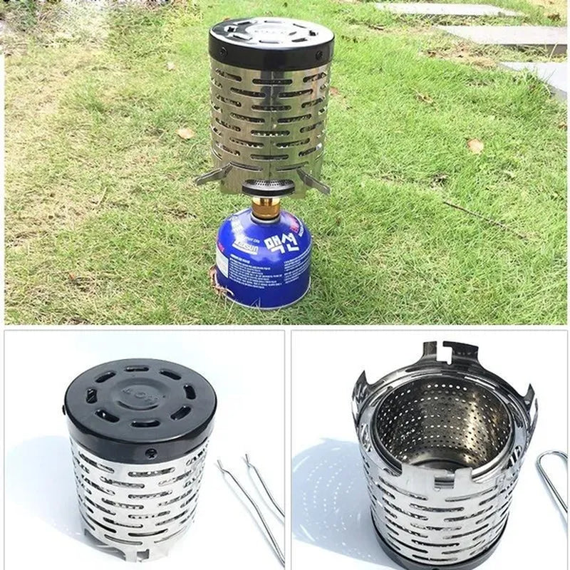 Stainless Teel Outdoor Multi-Purpose Far Infrared Heating Cover Tent Heater Camping Picnic Gas Stove Cover Warmer