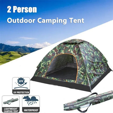 Fishing / Camping 2 Man Waterproof Two Person Dome Tent Camo - Camouflage