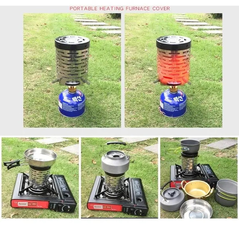 Stainless Teel Outdoor Multi-Purpose Far Infrared Heating Cover Tent Heater Camping Picnic Gas Stove Cover Warmer