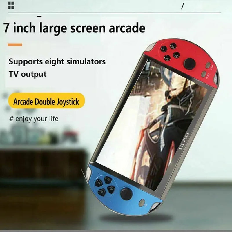 Game Consoles - X12 plus 7" 16GB - X7 plus 5.1" 8GB - Retro Handheld Portable 10000 Games Video Console