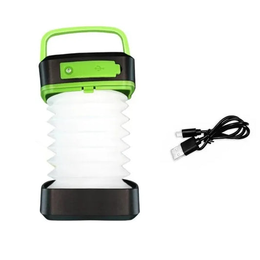 Camping Lantern Foldable Rechargeable Lamp Waterproof Flashlight Portable Power Bank Tent Fishing Travel Camping Light