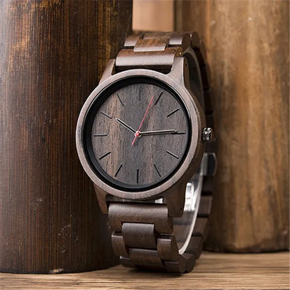DODO DEER Natural Wood Male Quartz Classic Retro Watch Men'S Ebony Watch Designer Watch Drop Shipping