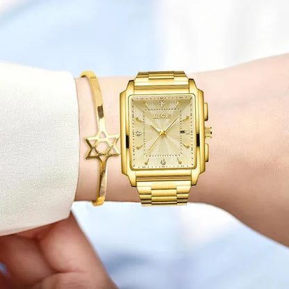 LIGE Fashion Waterproof Watch for Women Top Brand Luxury Women Watch Casual Sport Date Women'S Quartz Wristwatches Montre Femme