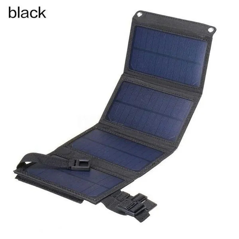 2000W High Power Output Waterproof USB Outdoor Sunpower Foldable Solar Panels Cells 5V Portable Solar Mobile Battery for Traveling Camping Hiking Black/Camouflage