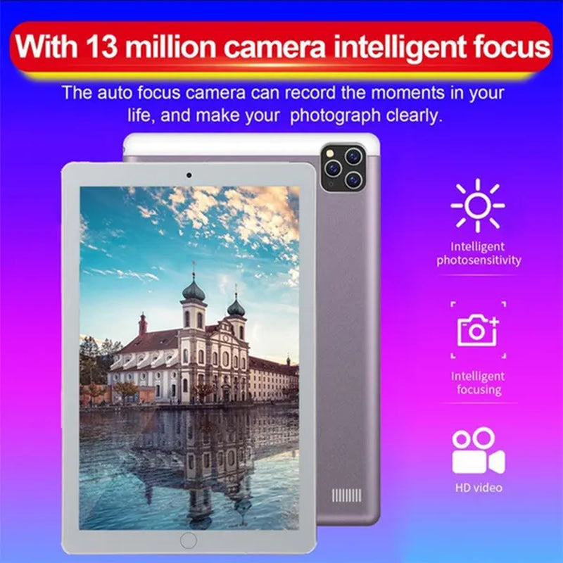 2022 Upgrade Tablet PC 5K HD Screen Wifi 12Inch Tablet PC 10-Core 5G 4G Tablet PC Android 12.0 Arge 2560*1600 IPS Screen Dual SIM Dual Camera Bluetooth Phone Tablet PC (RAM 12GB+ROM 1024GB) Brand New