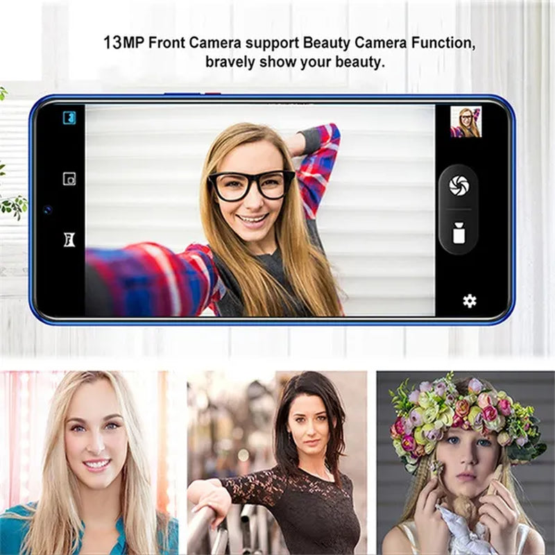 Note20 Pro 6.7 Inch 2.5D Curved Glass Screen Smartphone Face/Fingerprint Support 5G Wifi Android 9.0 1.5Ghz Dual SIM Cards Dual Rear 13MP 24MP HD Camera Bluetooth GPS Network 3G/4G/5G Smart Phones MASK