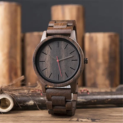 DODO DEER Natural Wood Male Quartz Classic Retro Watch Men'S Ebony Watch Designer Watch Drop Shipping