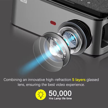 8000 Lumens Native 1080P Wifi Android Projector Full HD Beamer Video LED LCD Proyector Mini Home Theater 4K Projector