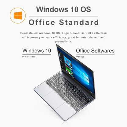 2023 14.1 Inch Herbook Pro Win10 Intel J3455/N4000 8GB+128GB /8GB+256GB Laptop Pc(Memory Card)