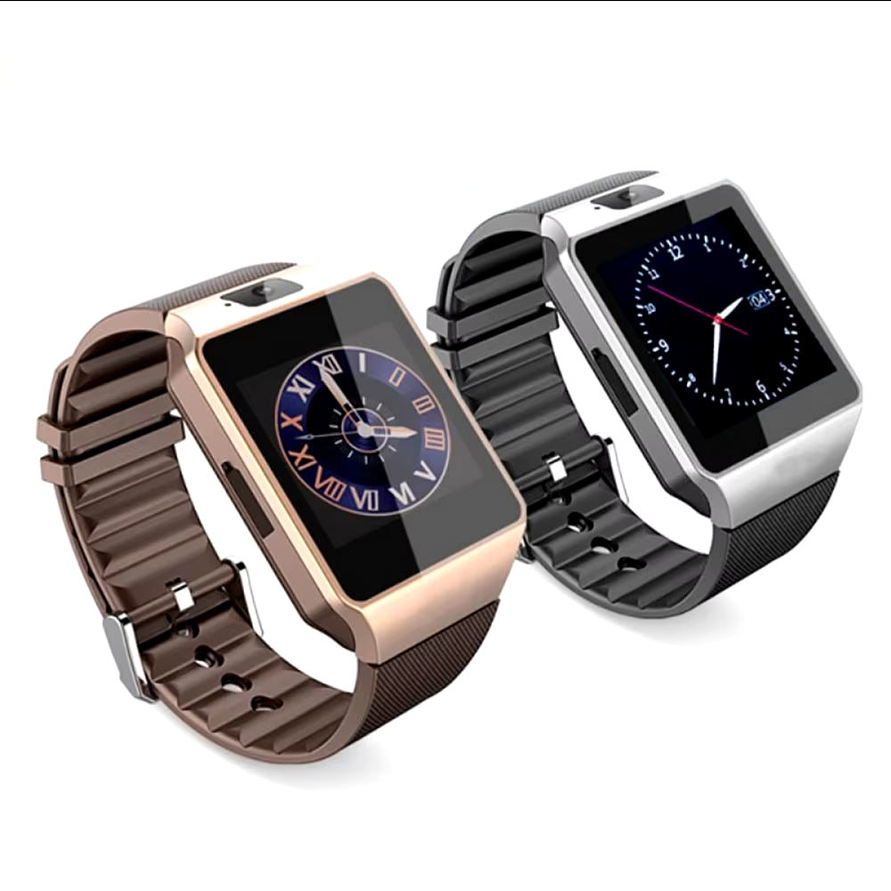 Wholesale Android Camera Blue Tooth Wrist Mobile Reloj Intelligente Sport Smartwatch DZ09 Smart Watch with Sim Card Slot