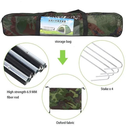 2 Person Camping Dome Tent Waterproof Outdoor Tent with Top Rainfly Easy Set Up