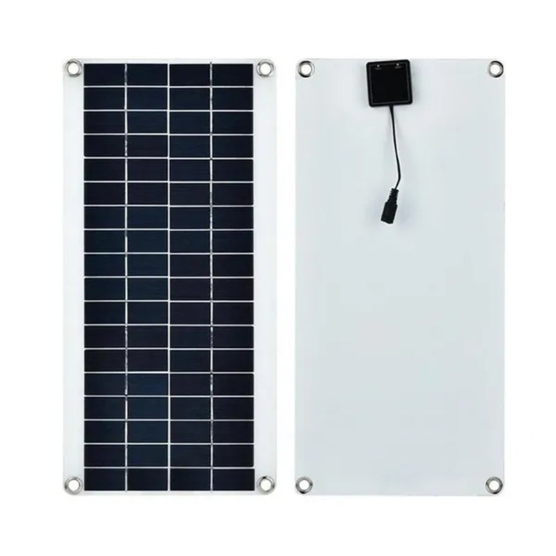 20W Solar Panel 18V Battery Charger Dual USB with 20A-60A Controller Solar Cell Outdoor Camping for Phone Car Yacht RV Hiking