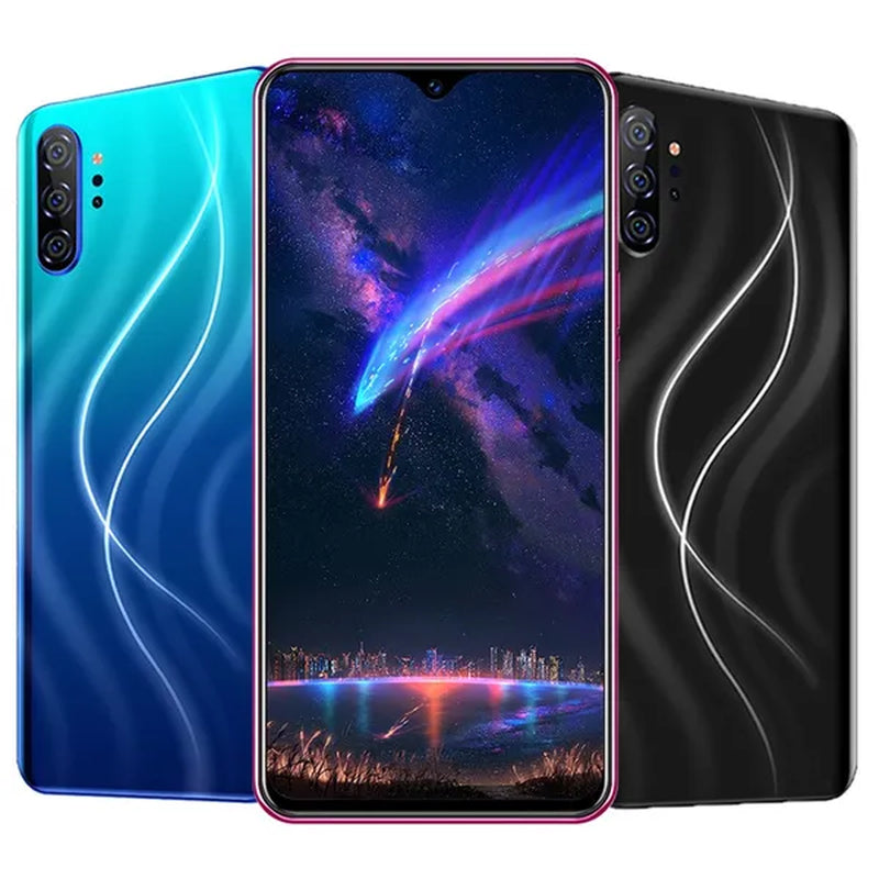 Note20 Pro 6.7 Inch 2.5D Curved Glass Screen Smartphone Face/Fingerprint Support 5G Wifi Android 9.0 1.5Ghz Dual SIM Cards Dual Rear 13MP 24MP HD Camera Bluetooth GPS Network 3G/4G/5G Smart Phones MASK