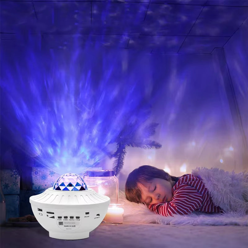 LED Sky Projection Lamp Remote Control Bedroom Kids Baby Night Light Projector