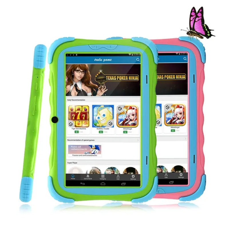 Kids Tablet - Android 9.0 GMS Certified Tablet PC with 7 Inch IPS Eye Protection Screen 2GB+16GB Wifi Bluetooth Kids-Proof Children Tablets