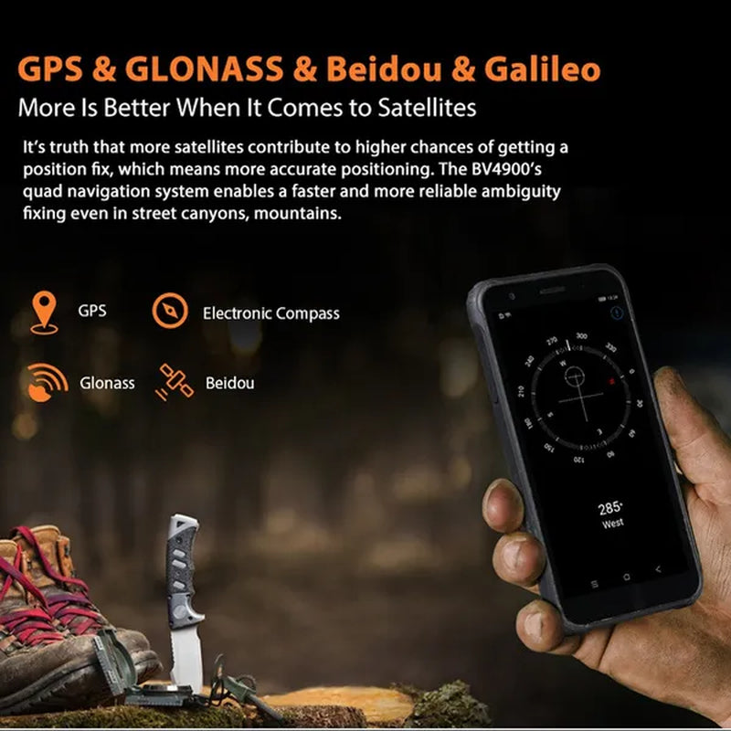 Blackview BV4900 Rugged Phone MT6761V/WE 5580Mah Android 10 Smartphone 3GB+32GB 5.7 Inch 8.0MP+5.0MP NFC IP68 Waterproof Mobile Phone