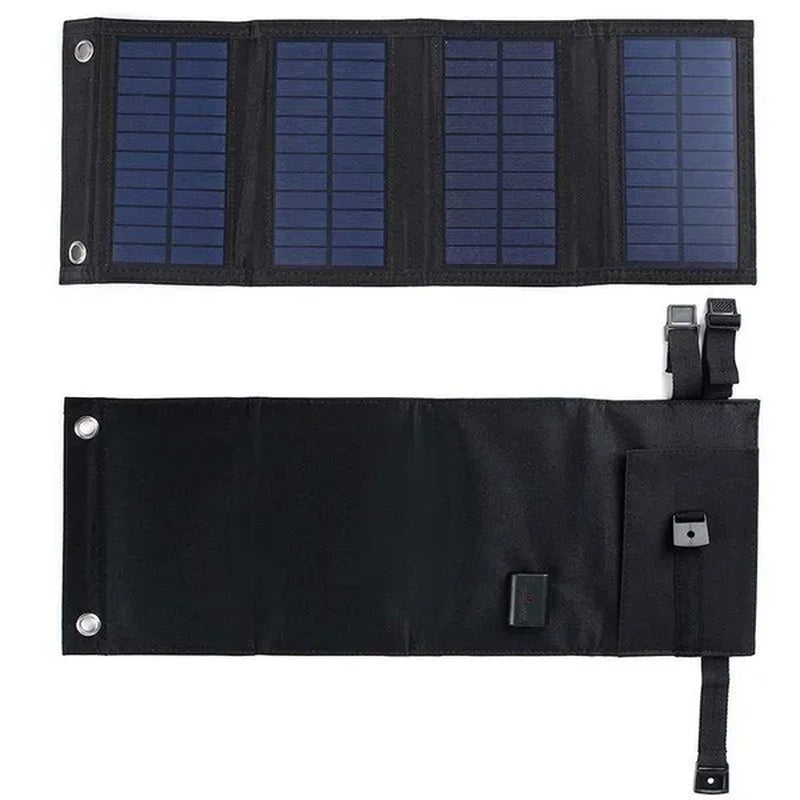 2000W High Power Output Waterproof USB Outdoor Sunpower Foldable Solar Panels Cells 5V Portable Solar Mobile Battery for Traveling Camping Hiking Black/Camouflage