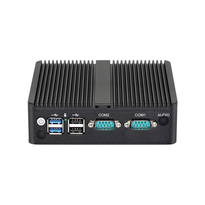 Fanless Mini PC J6412 DDR4 M.2 Nvme SSD 4X 2.5Gbe LAN RS232 RS485 DB9 6X USB Wifi 3G 4G LTE Pfsense