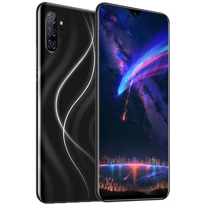 Note20 Pro 6.7 Inch 2.5D Curved Glass Screen Smartphone Face/Fingerprint Support 5G Wifi Android 9.0 1.5Ghz Dual SIM Cards Dual Rear 13MP 24MP HD Camera Bluetooth GPS Network 3G/4G/5G Smart Phones MASK