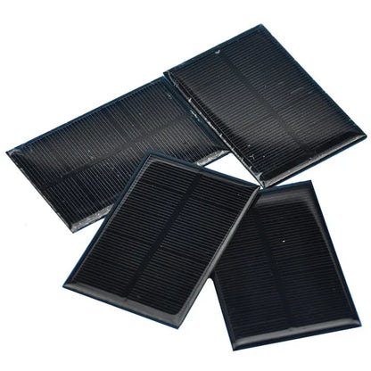 10Pcs PET Small Solar Panel 5.5V 100Ma Solar Cells Photovoltaic Panels Module for 3.6V Battery Charger DIY 84.5X55.5 Panneau