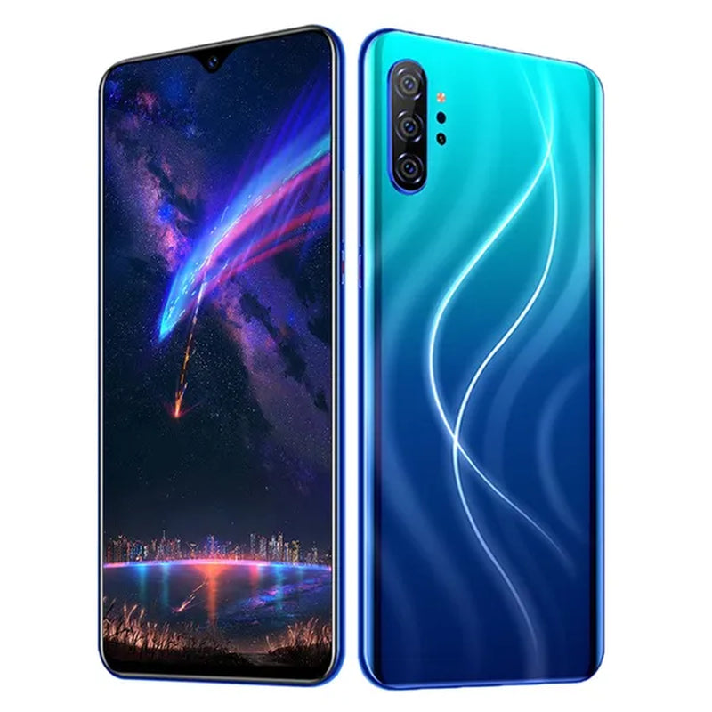 Note20 Pro 6.7 Inch 2.5D Curved Glass Screen Smartphone Face/Fingerprint Support 5G Wifi Android 9.0 1.5Ghz Dual SIM Cards Dual Rear 13MP 24MP HD Camera Bluetooth GPS Network 3G/4G/5G Smart Phones MASK