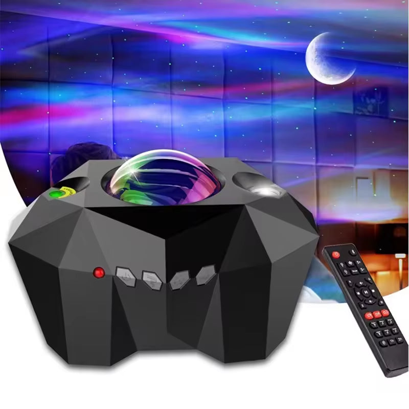 Star Projector 3 in 1 Galaxy Night Light Projector Wireless Music Speaker Aurora/Moon/Starry for Kids Baby Teen Adults