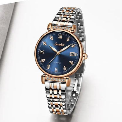 New Women Watch Top Luxury Brand Creative Design Steel Women'S Wrist Watches Female Clock Relogio Feminino
