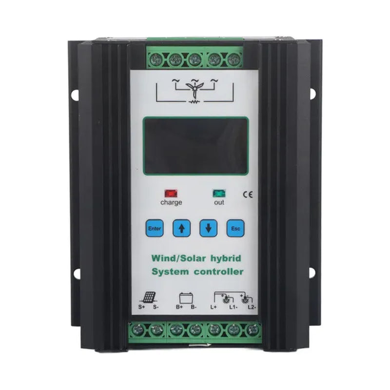 12/24V Wind and Solar Complementary Charge Controller Lcd Monitor Wind Turbine Solar Panel Charger Regulator