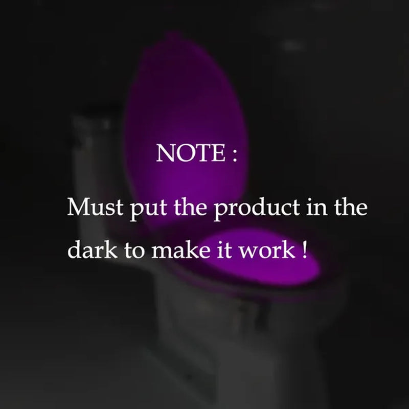 8 or 16 Colors Human Motion Sensor Toilet Light Bathroom Night Light Home Decoration