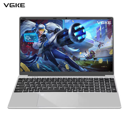 VGKE 15.6 Inch Win 11 Notebook 2.5 Ghz Quad Core Cheaper Laptops 12 GB RAM 256 GB SSD 1920*1080 Laptop Computer