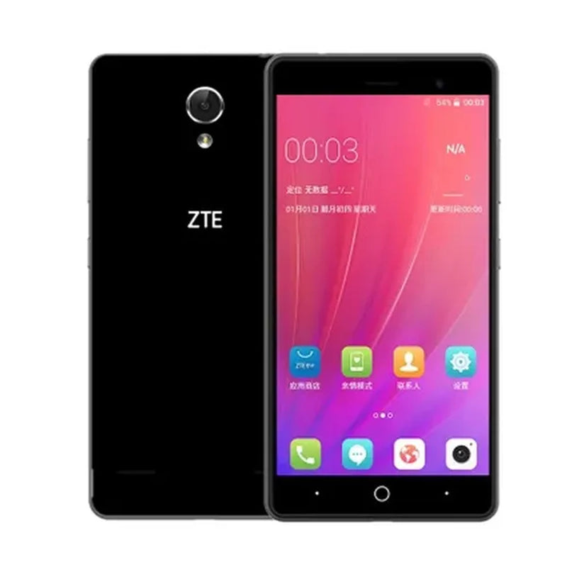 ZTE A603 (16GB) 5.0” HD+ Display, Dual SIM GSM Unlocked 4G LTE (T-Mobile, AT&T, Straight Talk, Cricket) International Model (Black, 32GB SD Bundle)