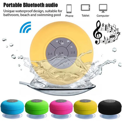 Bluetooth Speaker Portable Waterproof Wireless Handsfree Speakers, for Showers, Bathroom, Pool, Car, Beach & Outdo BTS-06