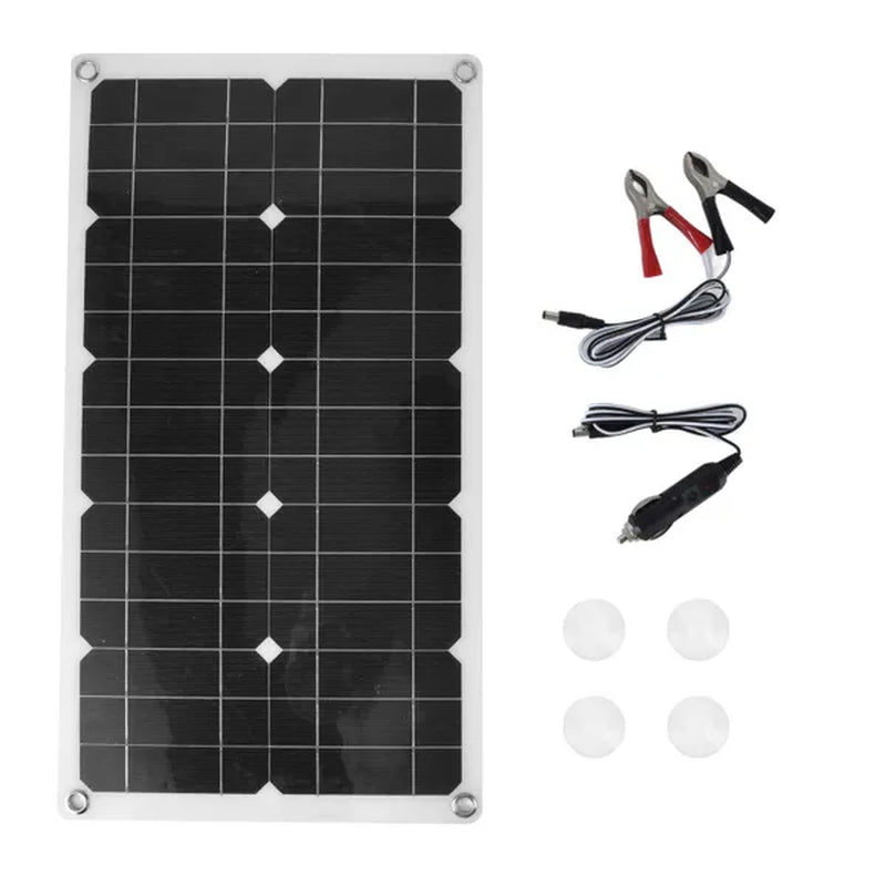 18V 100W Solar Panel Waterproof Solar Charging Panel Outdoor Battery for Household Car Boat