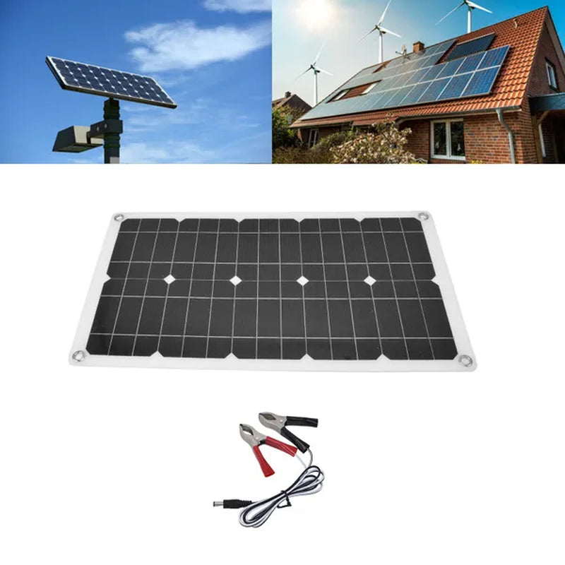 18V 100W Solar Panel Waterproof Solar Charging Panel Outdoor Battery for Household Car Boat