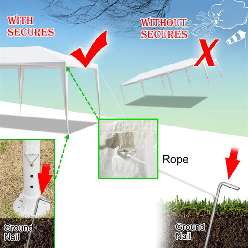 3 X 9M Five Sides Waterproof Tent with Spiral Tubes