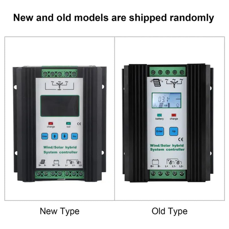 12/24V Wind and Solar Complementary Charge Controller Lcd Monitor Wind Turbine Solar Panel Charger Regulator