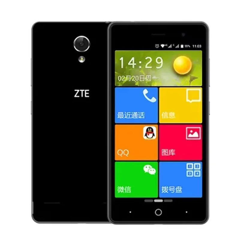 ZTE A603 (16GB) 5.0” HD+ Display, Dual SIM GSM Unlocked 4G LTE (T-Mobile, AT&T, Straight Talk, Cricket) International Model (Black, 32GB SD Bundle)