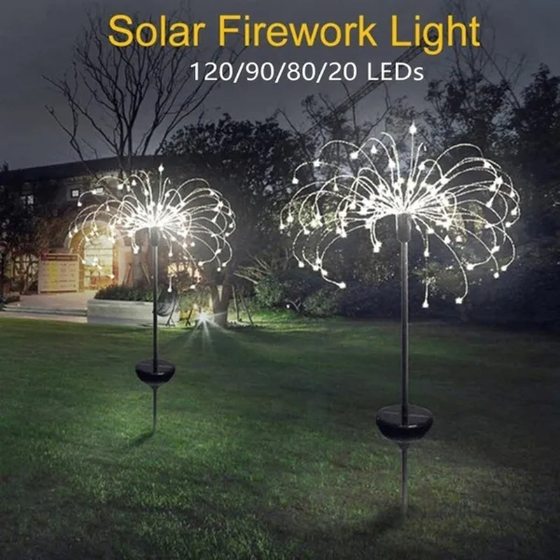 Solar Gypsophila Garden Lights Outdoor Dandelion Lamp for Lawn Landscape Christmas Garden Party