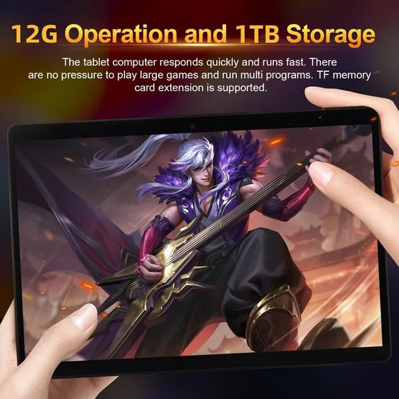 9.1 Inch 10 Core Wifi Tablet PC Android 12.0 System Dual SIM Dual with Camera 16MP+32MP Tablet RAM 12GB+ROM 1024GB Tablet PC