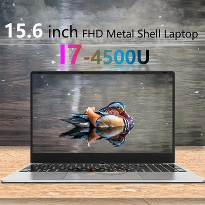 15.6Inch FHD Metal Shell I7-4500U up to 3.0Ghz 8G RAM 256G 512G SSD Laptop for Game Office Work